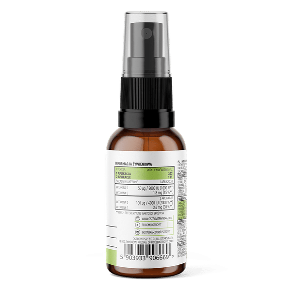 OstroVit Pharma Vitamin D3 4000IU VEGE spray 30ml 2