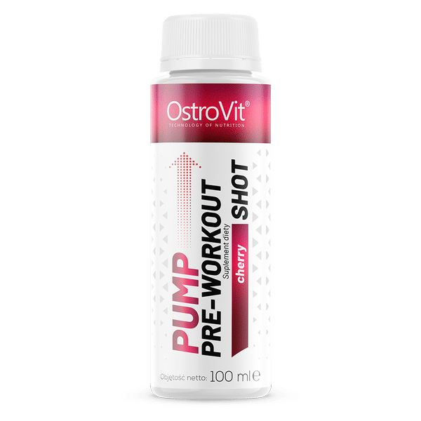OstroVit Pump Pre-Workout Shot without beta-alanine 100 ml cherry kaina