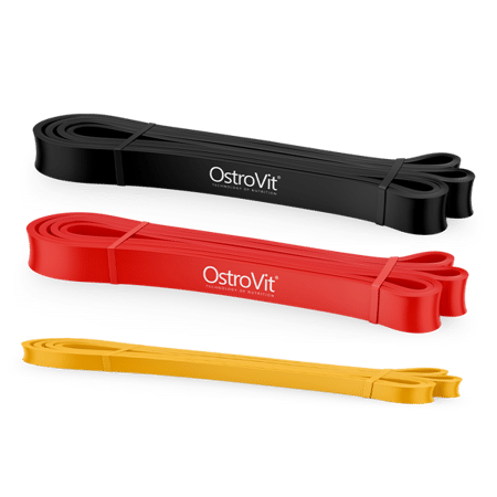 OstroVit Set of 3 Training Gum Resistance 2.5 - 30 kg kaina