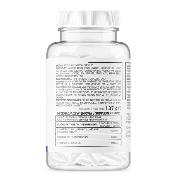 OstroVit Supreme Capsules AOL 120 caps etiket