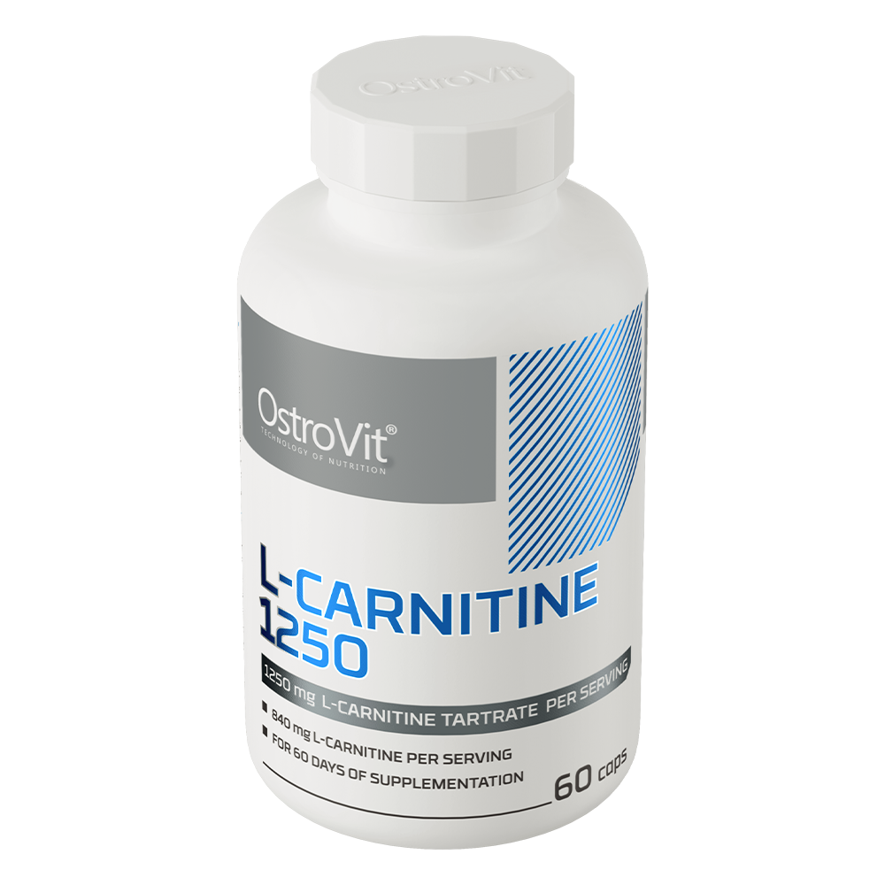 OstroVit Supreme L-Carnitine 1250 mg, 60 kapsulių pigu