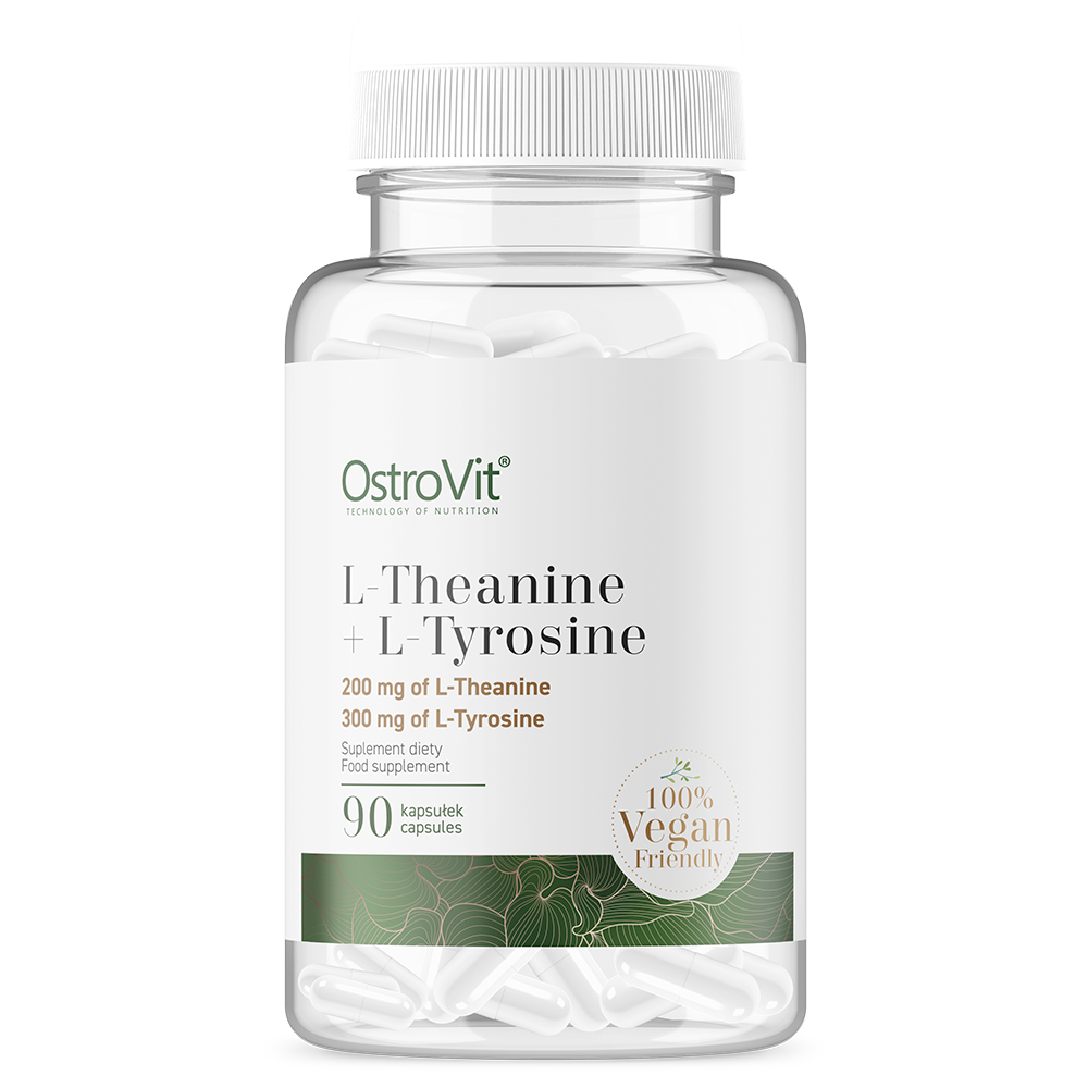 OstroVit Theanine + Tyrosine VEGE 90 caps kaina