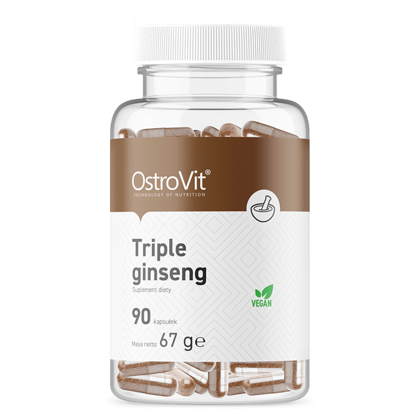 OstroVit-Triple-Ginseng-VEGE-90-caps-kaina