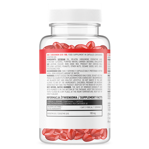 OstroVit Ubichinon Q10 100 60 caps kaina sudetis