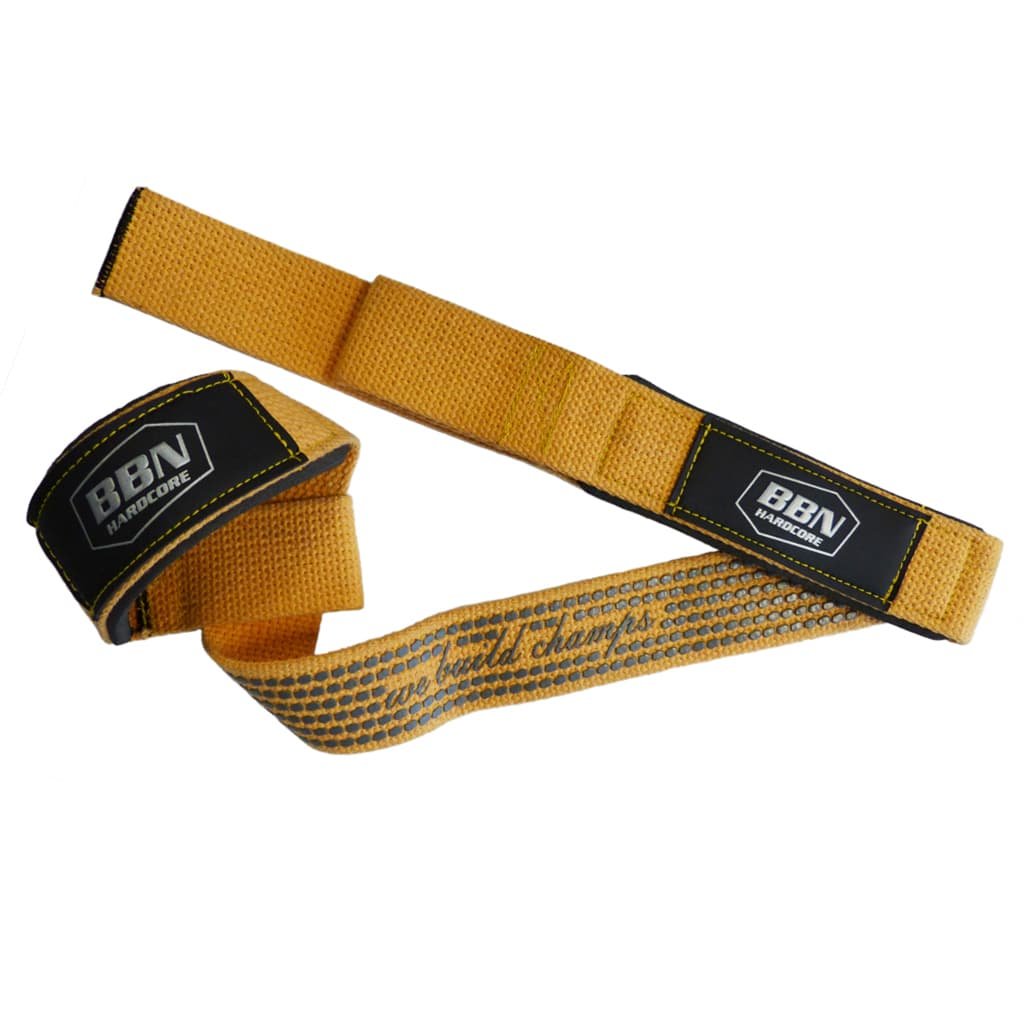 Power Body Lat Pull Strap Top Grip - yellow - pair