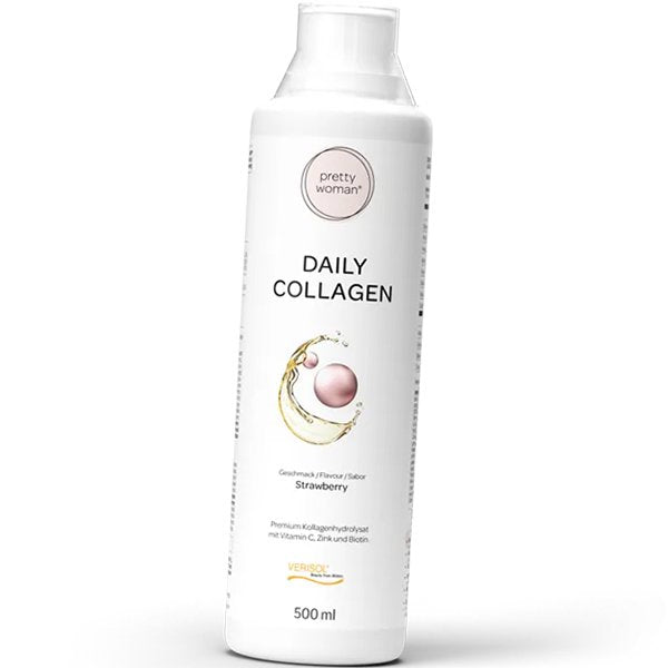 Pretty woman® Daily Collagen 500 ml- Collagen Beauty Drink with Strawberry Flavour kaina akcija