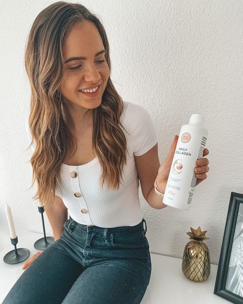 Pretty woman® Daily Collagen 500 ml- Collagen Beauty Drink with Strawberry Flavour moterims