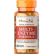 Puritan's Pride Super Strength Multi Enzyme - 60 Coated Caplets
