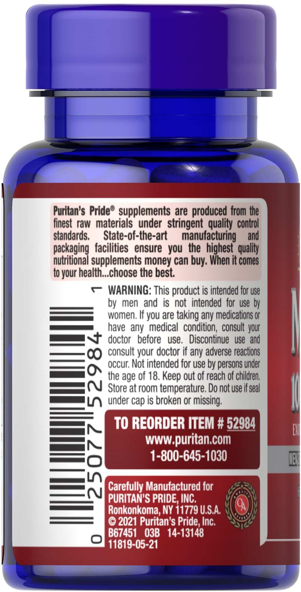 Puritan's pride Maca Extract 1000mg - 60 caps. vartojimas