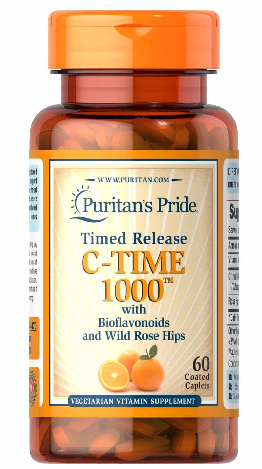 Puritan's Pride Timed Release C - Time 1000 Complex 60 coated caplets