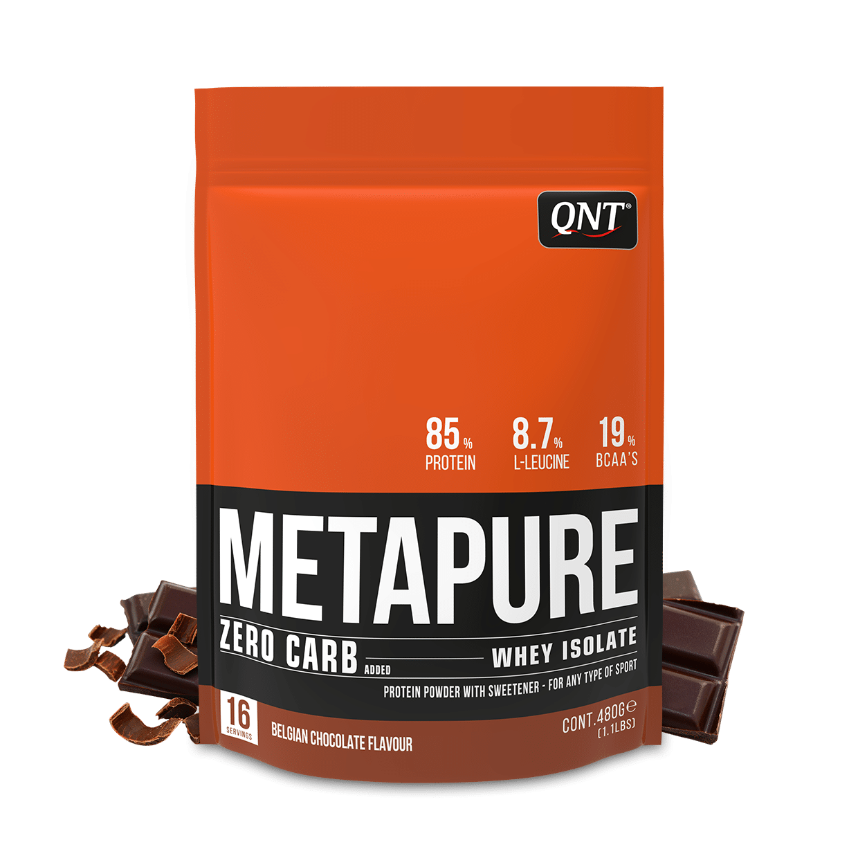 QNT Zero Carb Metapure - 480g choco