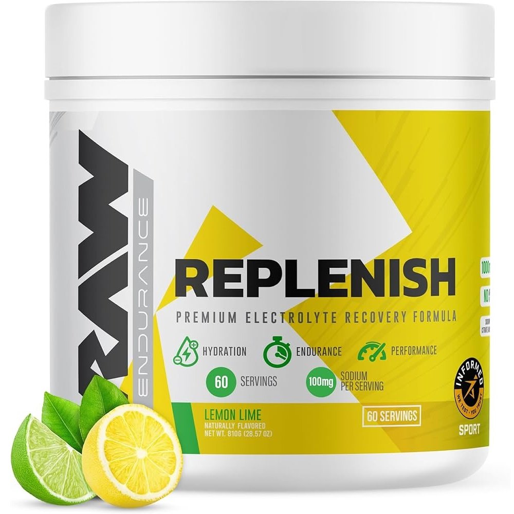 Raw Nutrition Replenish Tub, Lemon Lime - 810 grams