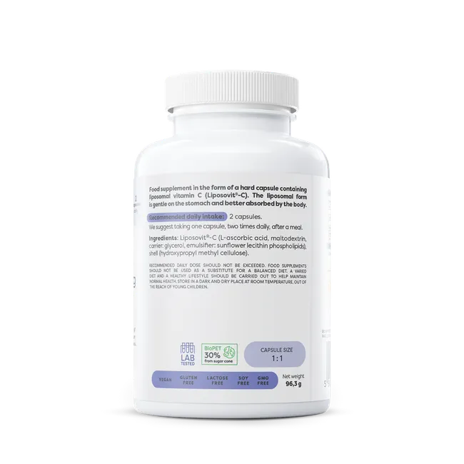 Osavi Liposomal C-vitamiin - 1000 mg, 120 vegan kapslit