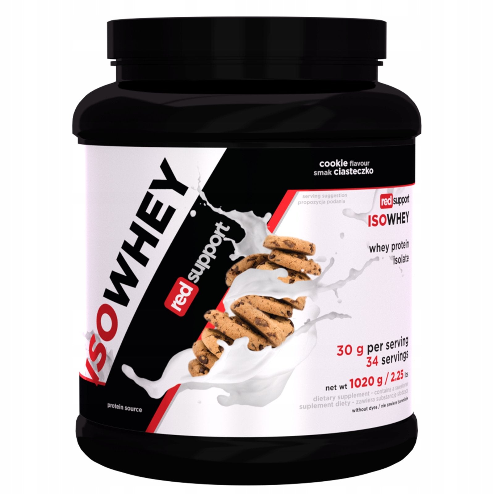Red-Support-IsoWhey - 1020g kaina