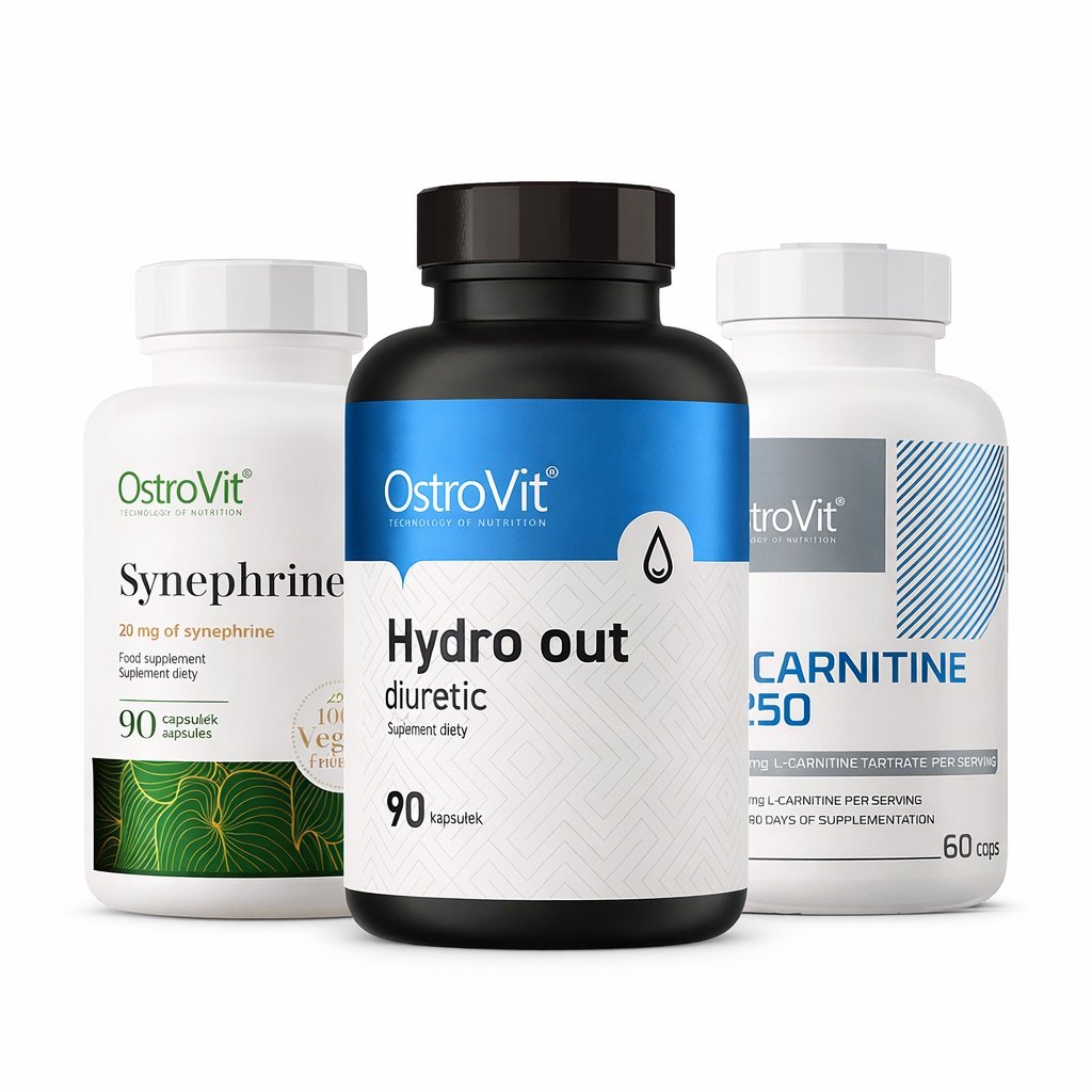 Riebalų deginimo superkomplektas Sinefrinas+L-karnitinas+Hydro out