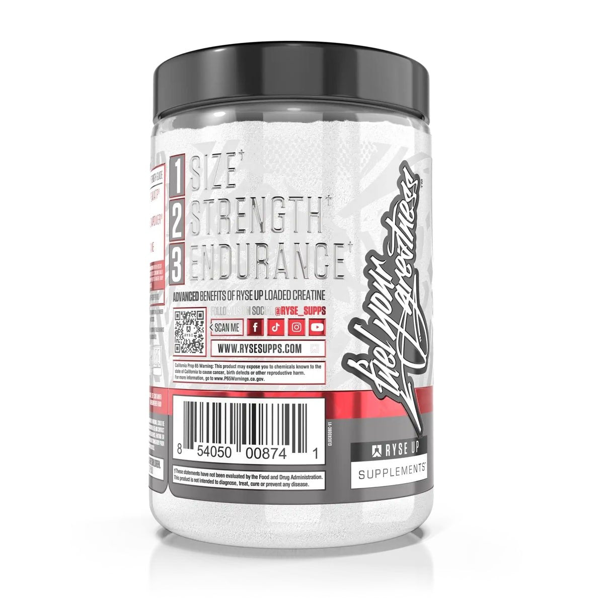 RYSE, Loaded Creatine, Electric Lemonade , 15.3 oz (435 g) vartojimas