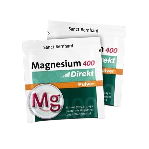SANCT BERNHARD Magnesium 400 Direkt (60 x 2,1g) sachets kaina pigu paketeliai