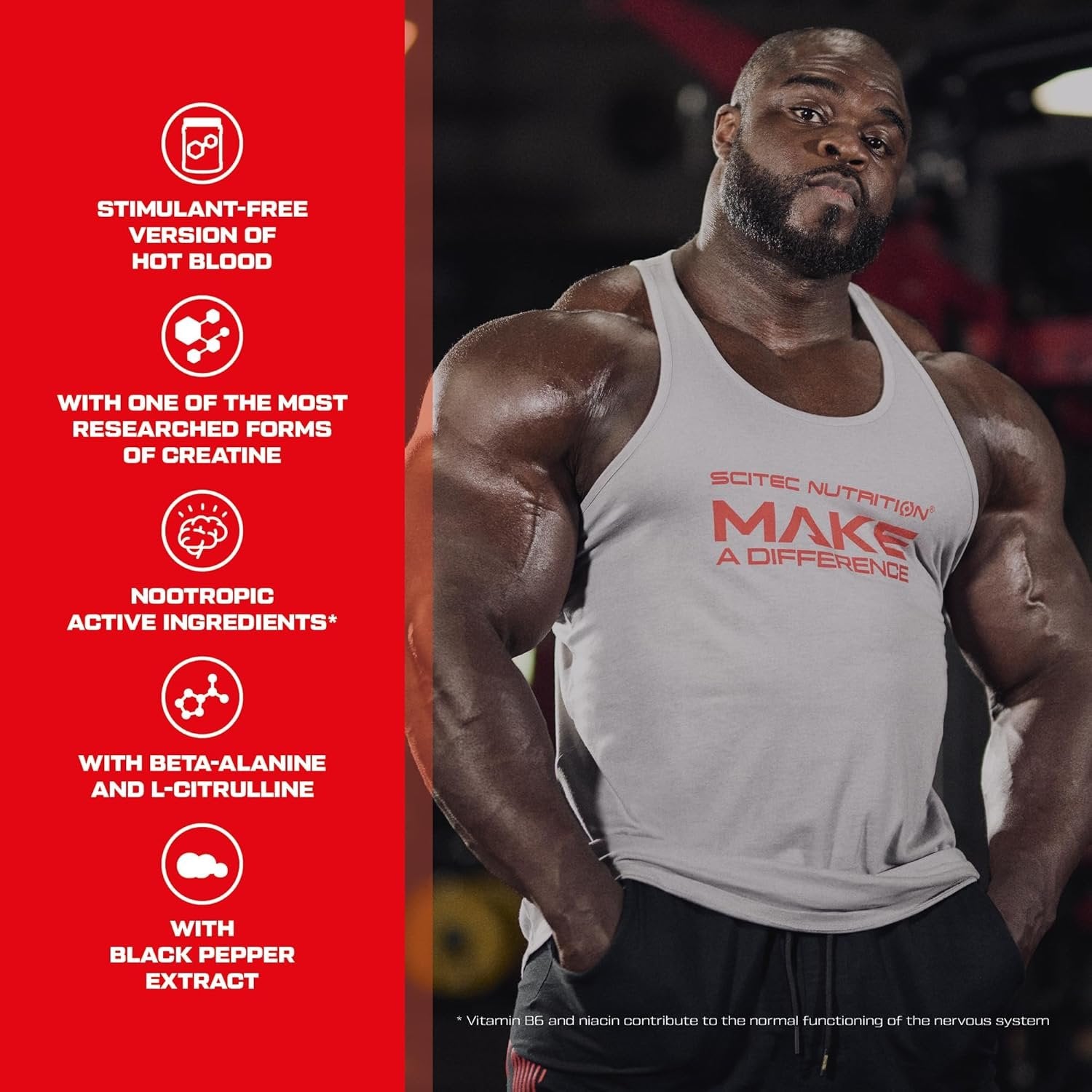 Scitec HOT Blood No-Stim 375g baneris