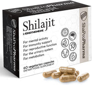 Shapropharma Shilajit L-Ergothioneine 60 vegetarian capsules kaina
