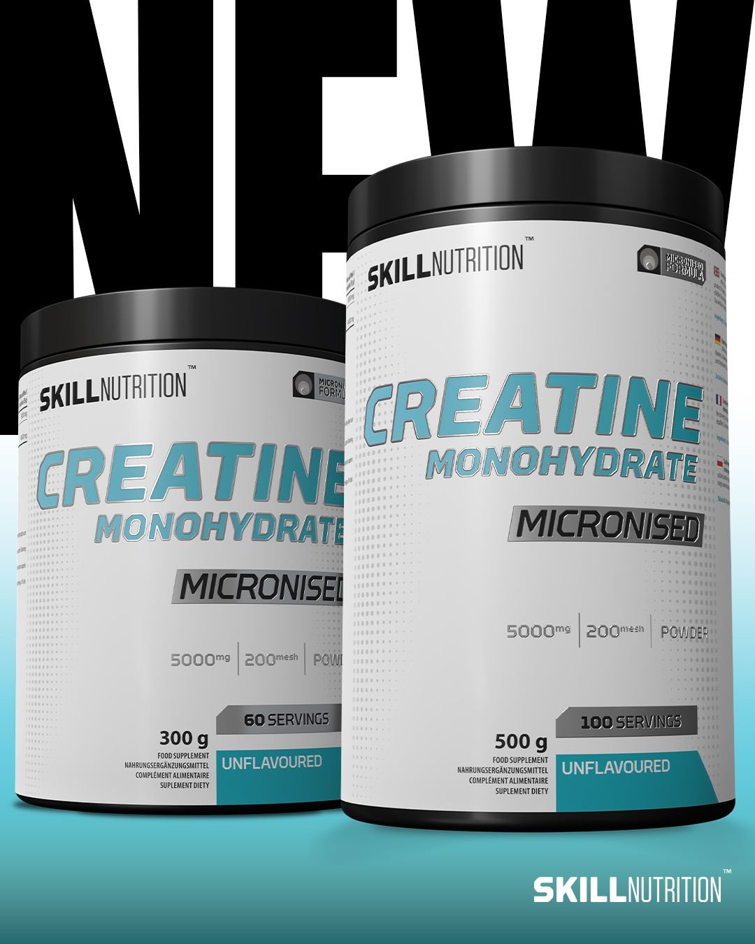 Skill Nutrition Micronised Creatine Monohydrate - 500 grams kaina