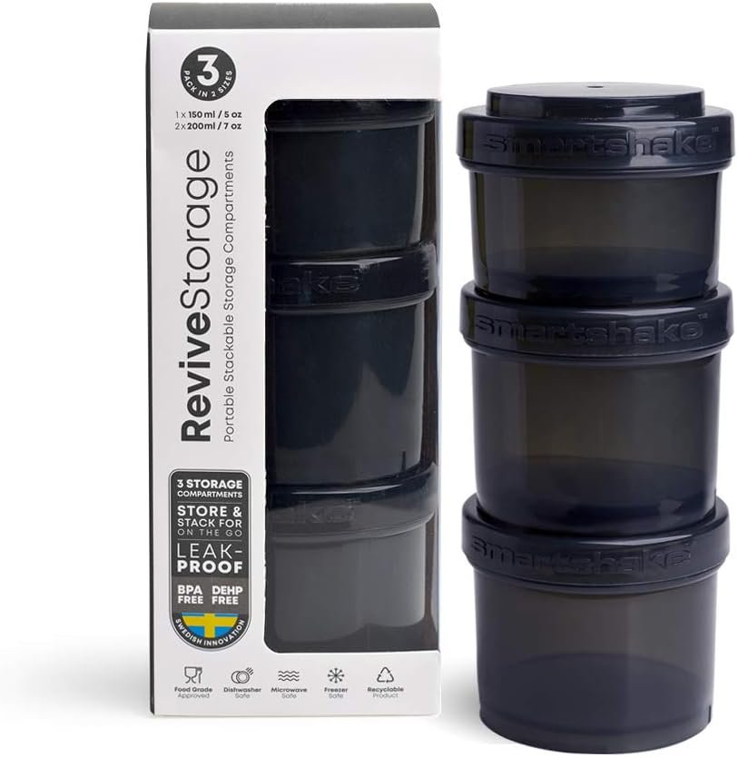 SmartShake Revive Storage, Black - 550 ml. kaina