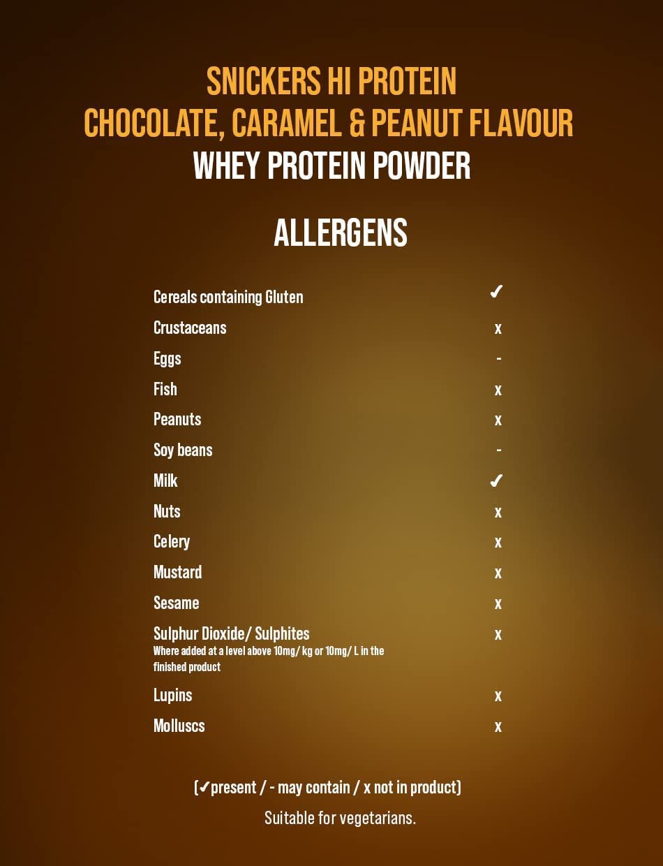 Snickers Protein Powder 480g sudetis