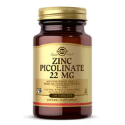 SOLGAR Zinc Picolinate 22 mg – 100 tablečių