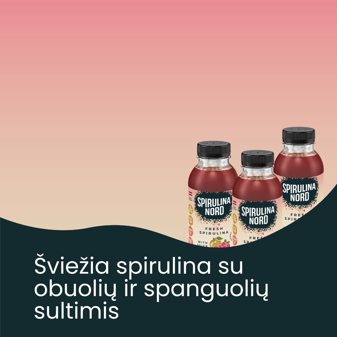 Spirulina Nord – Fresh spirulina with juice (no added sugar) 330ml banner