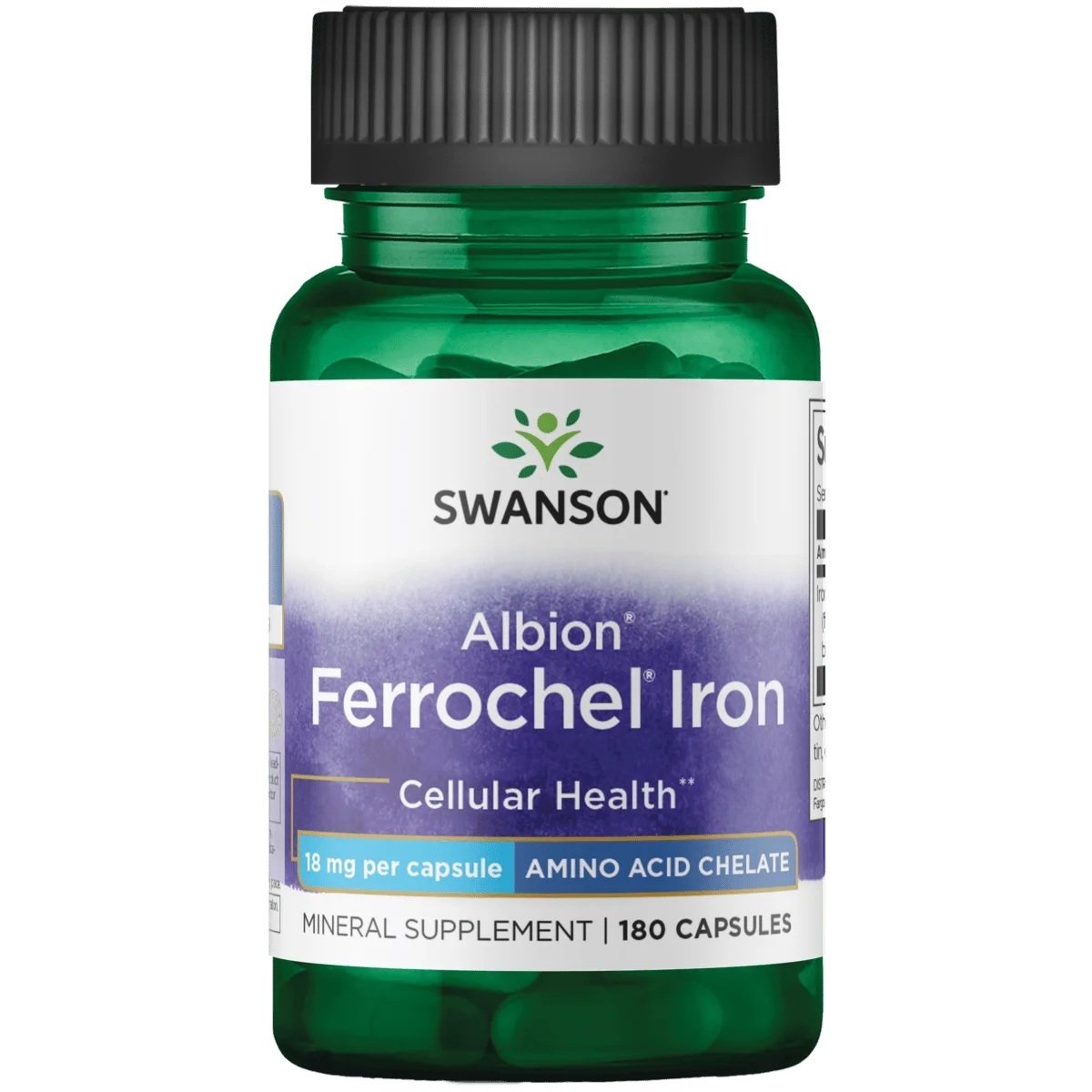 Swanson Albion Chelated Ferrochel Iron 180 caps pirkti
