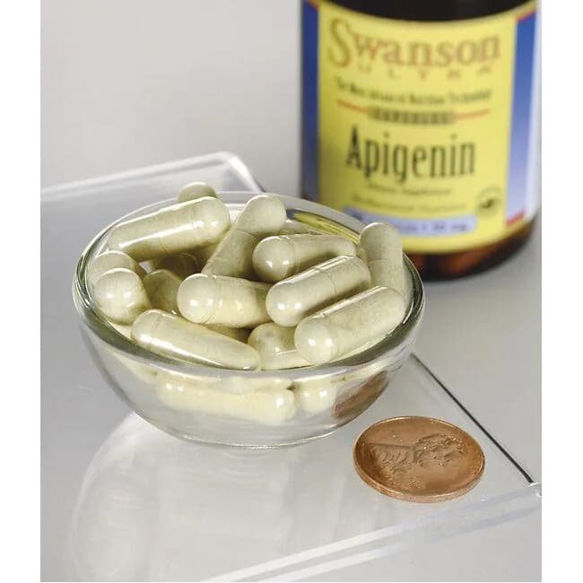 Swanson Apigenin 50mg - 90 caps kapsules dydis