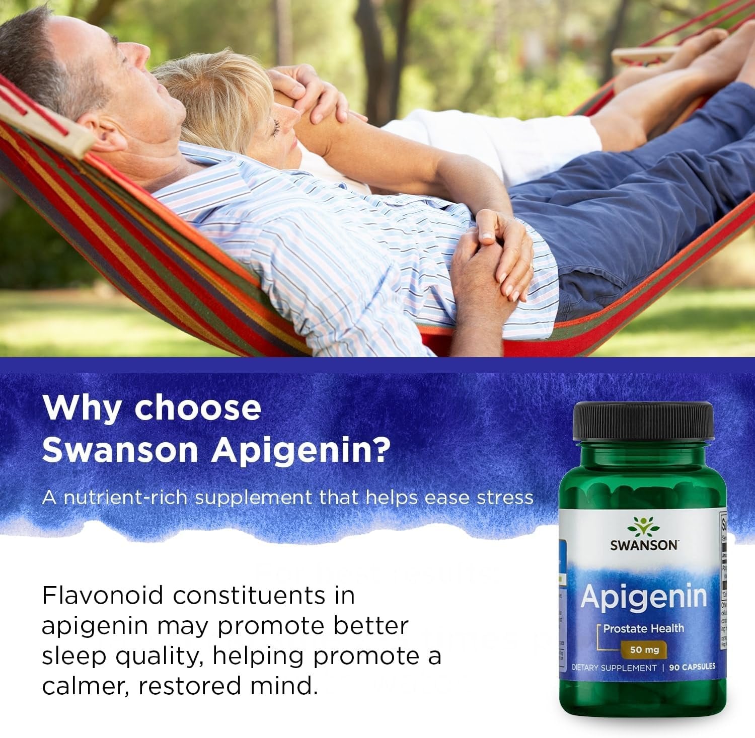 Swanson Apigenin 50mg – 90 caps kodel rinktis
