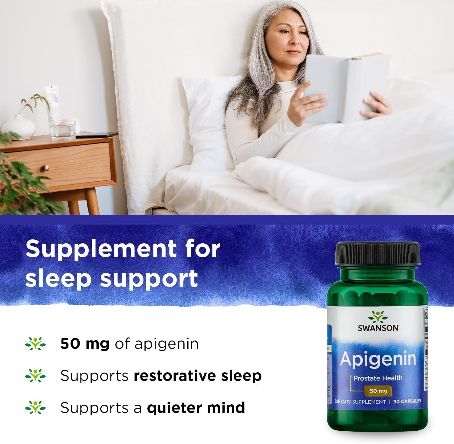 Swanson Apigenin 50mg – 90 caps miegui