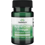 SWANSON Apple Cider Vinegar 200mg - 30 tabs. kaina