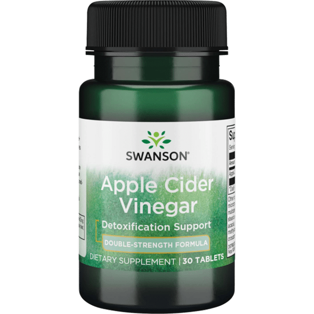 SWANSON Apple Cider Vinegar 200mg - 30 tabs. kaina