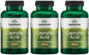 Swanson Caprylic Acid 600 mg 60 Sgels 3 Pack akcija