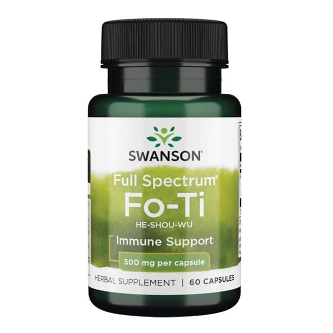 swanson fo-ti 500mg 60caps kaina