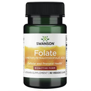 Swanson Folate (5-Methyltetrahydrofolic Acid), 400mcg - 30 vcaps