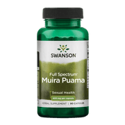 Swanson Full Spectrum Muira Puama Sexual Health - 400mg - 90 caps kaina