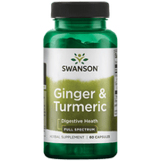 Swanson Ginger & Turmeric 60caps