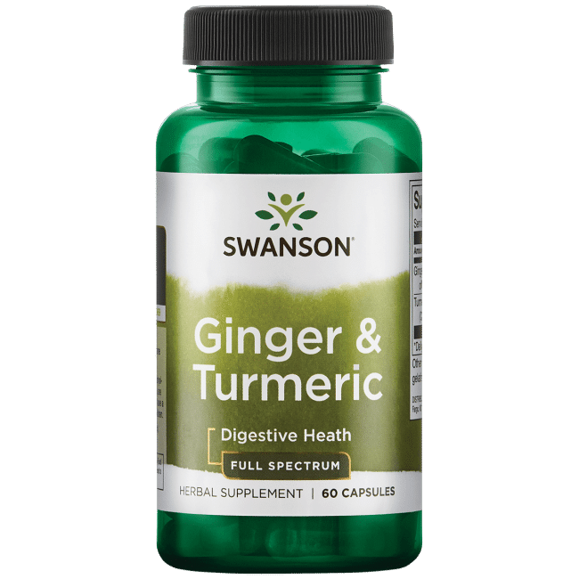 Swanson Ginger & Turmeric 60caps