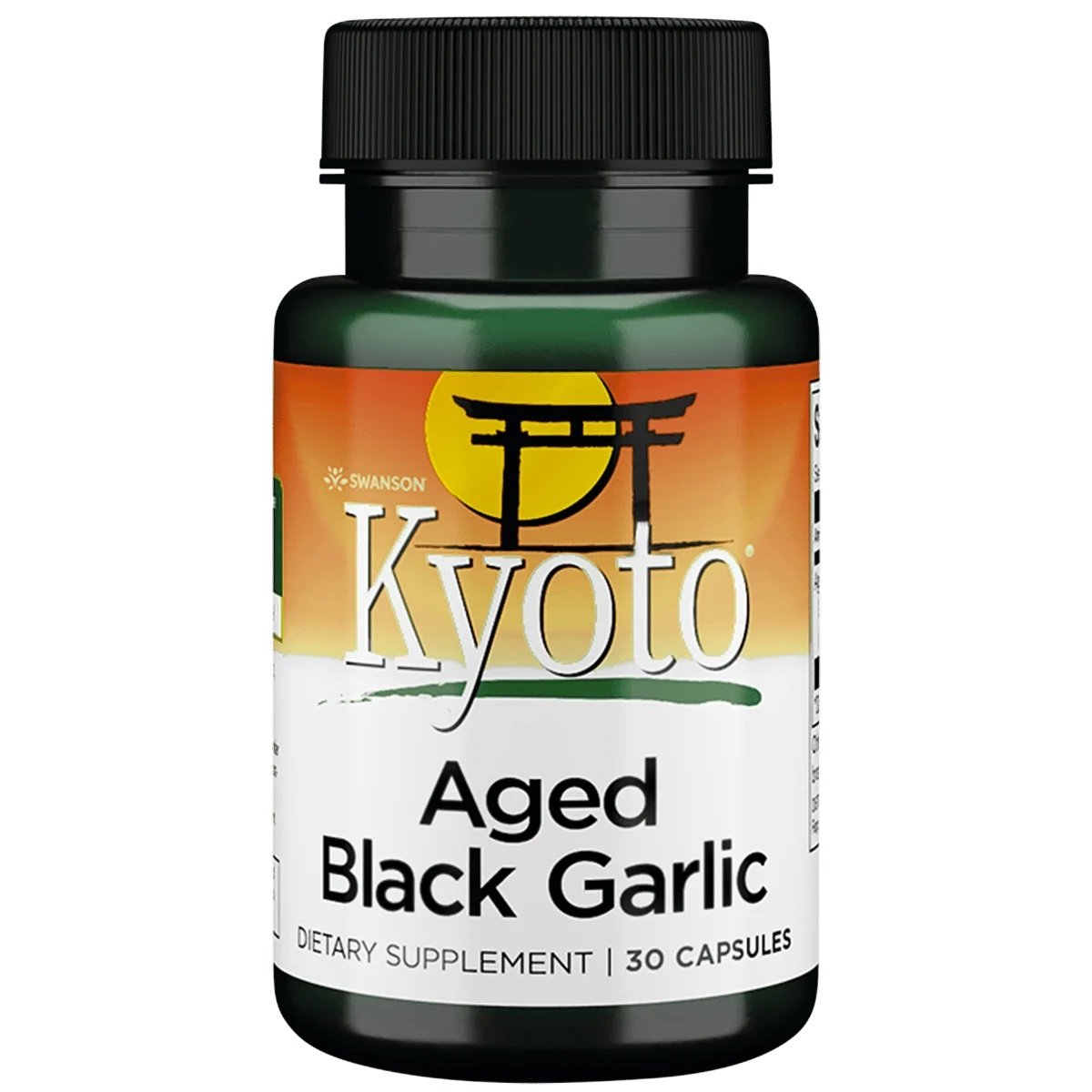 Swanson KYOTO Aged Black Garlic 650 mg 30 Capsules kaina