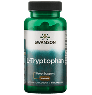 Swanson L-Tryptophan 500mg 60 capsules kaina