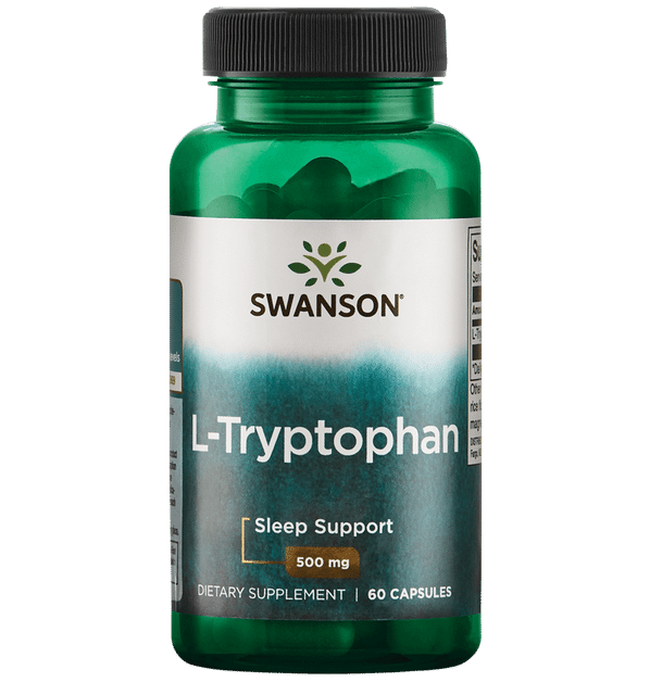 Swanson L-Tryptophan 500mg 60 capsules kaina