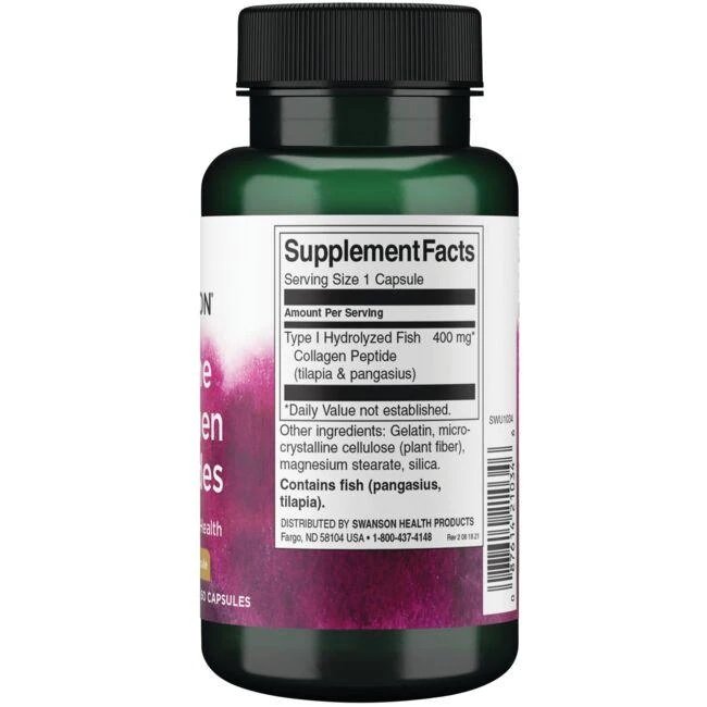 Swanson Marine Collagen Type 1 400mg 60 caps sudetis