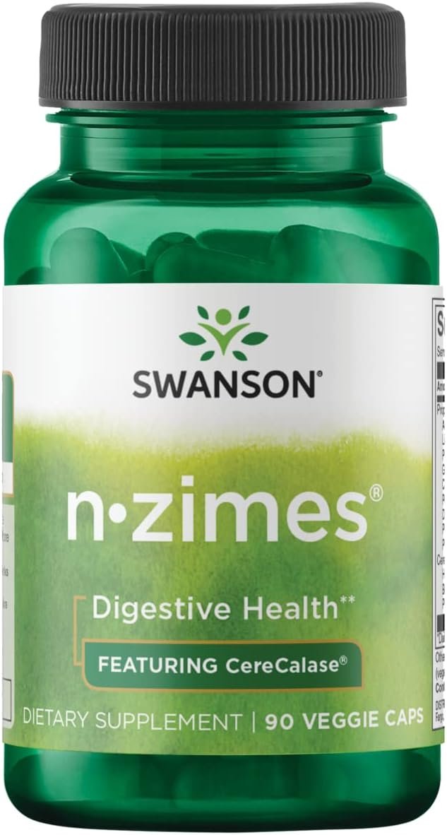 Swanson N-Zimes® su CereCalase 90 Veg Caps kaina