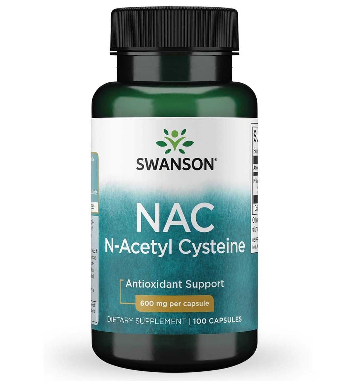 Swanson NAC 600 mg – 100 Capsules kaina