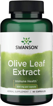 Swanson Olive Leaf Extract 500mg 60 caps kaina