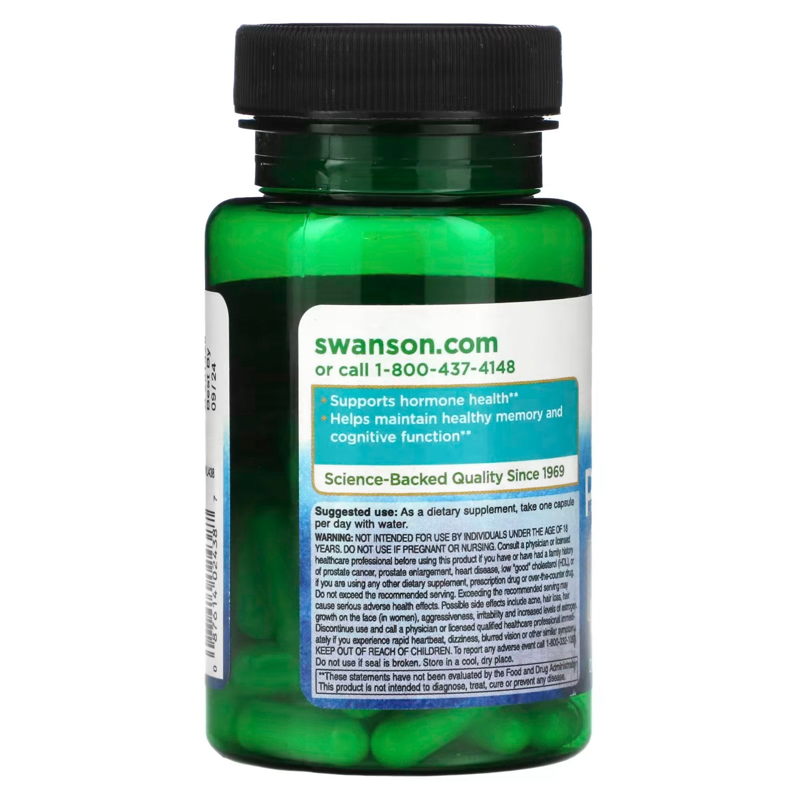 Swanson Pregnenolone 50 mg 60 Capsules kaina