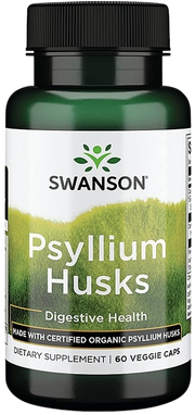 Swanson Psyllium Husks - 625mg - 60 vcaps kaina