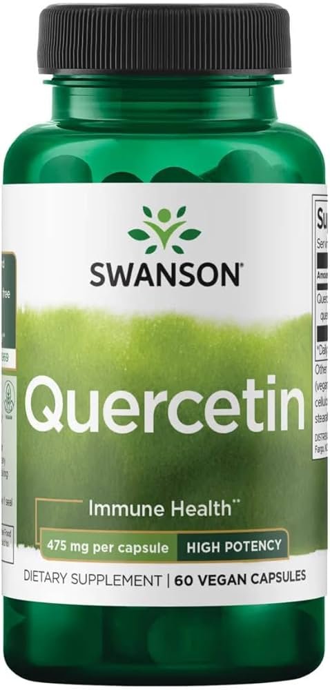 Swanson Quercetin High Potency 475mg 60caps kaina